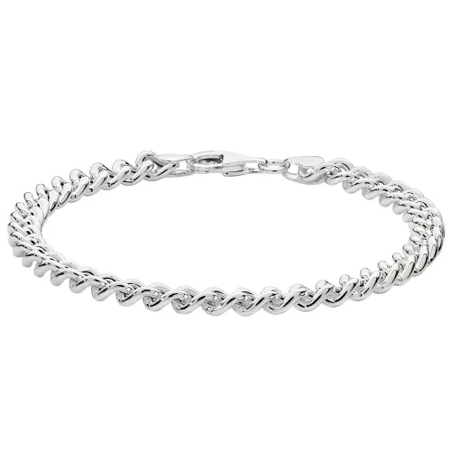 Silver Ladies' Curb Bracelet 9.5g